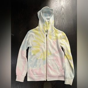 Vintage Havana Kids - Size 14 (L), Colourful Tie Dye Zip Up